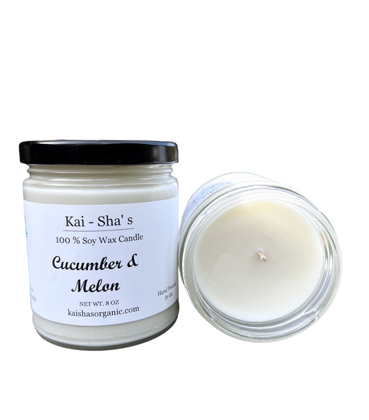Cucumber Melon All Natural Soy Wax Candle