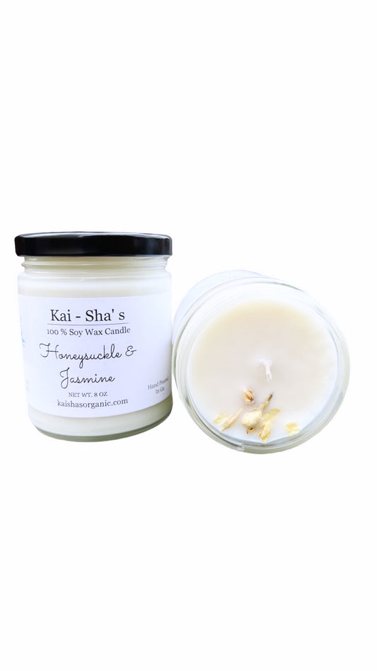Honeysuckle & Jasmine Soy Wax Candle