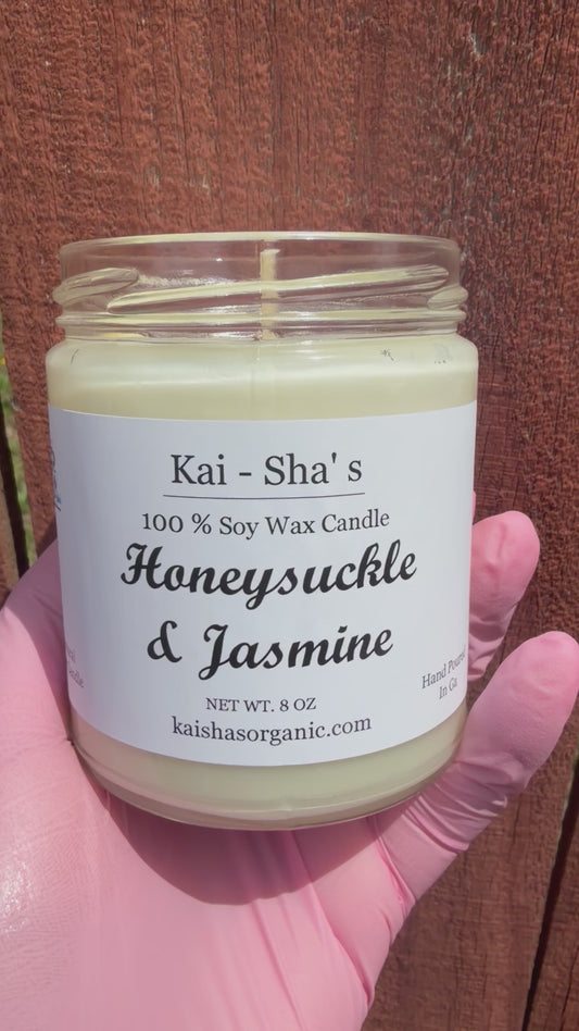 Honeysuckle & Jasmine Soy Wax Candle